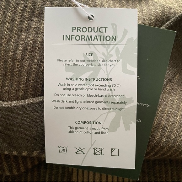 Yohers Olive Camo Knit V-Neck Fringe Hem Bodycon Dress Midi Camoflauge Small NWT - Picture 8 of 10